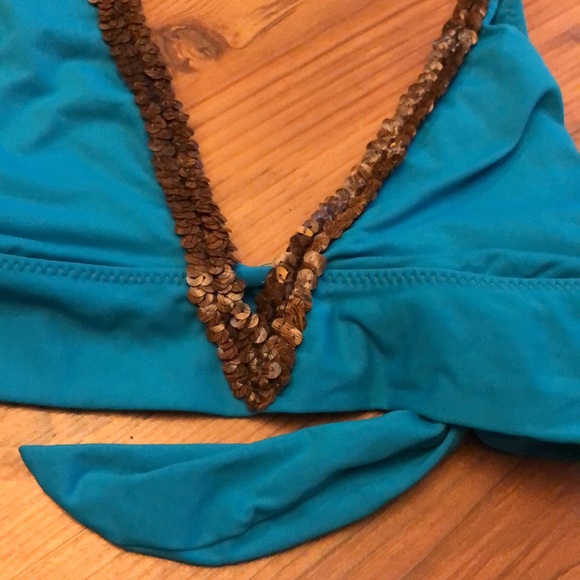 Becca by Rebecca Virtue Turquoise bikini M - Picture 2 of 9